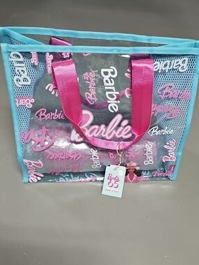 Barbie 65th Anniversary Collection NWT Transparent Tote Travel Beach Bag
